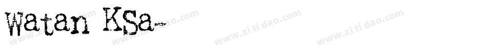 Watan KSa字体转换